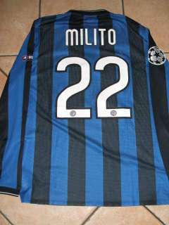 Favolosa maglia Inter match worn MILITO 22 Champions