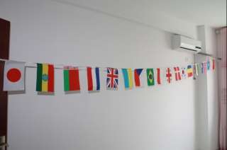 30 World Flag 8m long Jubilee Olympics Bunting & Banners Szie 21*14cm 