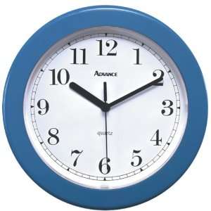  Advance Clock 8In Slate Blue Wall Clock 8006