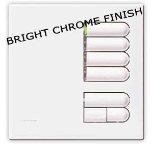 Lutron Grafik eye Wall station 4 Button Bright Chrome  