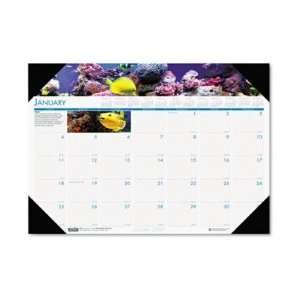  House of Doolittle Sea Life Photographic Monthly Desk Pad 