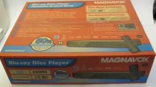 Magnavox NB500MG1F Blu ray & DVD Player HDMI 1080p SD 0053818571071 
