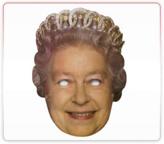 Queens Celebrity Funny Face Mask Ideal For Fancy Dress Hen Stag Office 
