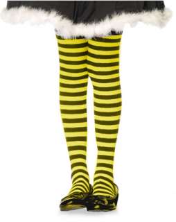 Girls Yellow and Black Striped Tights  Stockings, Tights & Socks 