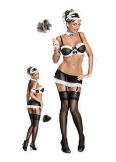 Sexy Frenchie French Maid  Cheap French Maid Halloween Costume for 