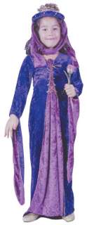 Child Velvet Renaissance Princess Costume   Middle Ages Costumes 
