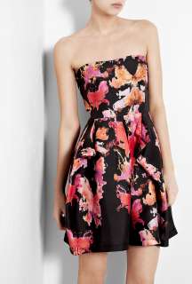 See by Chloe  Multicoloured Strapless Butterfly Print Silk Dress by 