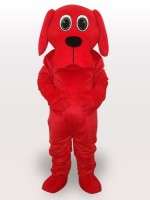 Red Rooney Dog Adult Mascot Costume