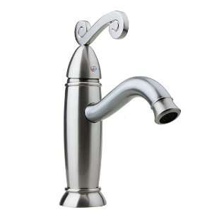   Handle Centerset Bathroom Sink Faucet, Nickel Brushed Home
