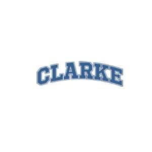 Collegiate Clarke Family Name Car Truck Vehicle Bumper Helmet Decal 