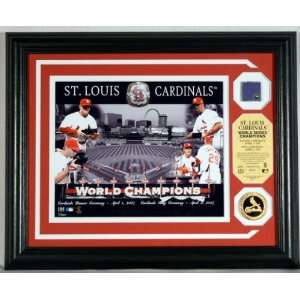 St. Louis Cardinals WS Ring Ceremony Photomint with 24KT Gold Coin and 