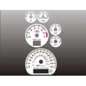   2002 2004 Chevrolet Monte Carlo Impala White Face Gauges Automotive