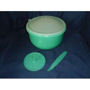 Vintage Tupperware Lettuce Keeper Large 1424 Jadeite Green Crisp