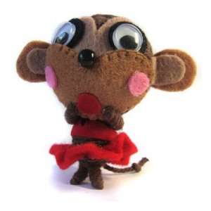 String Voodoo Doll Keychain Dazzle Monkey Brainy Doll Series From 