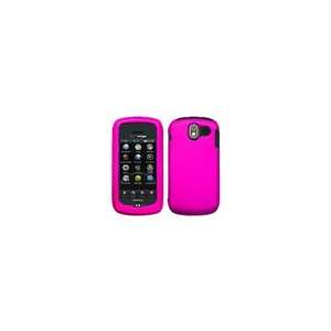 Pantech Crux CDM8999 Rubberized Texture Pink Snap on Cell Phone Cover 