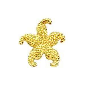    14K Yellow Gold Starfish Stud Earrings Jewelry New C Jewelry