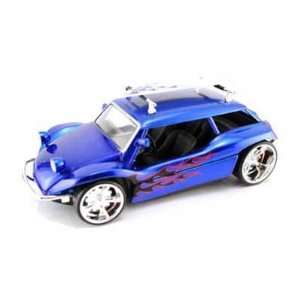   Manxter 2+2 VW 1/24 W/ Surfboard Hardtop Blue w/ Flames Toys & Games