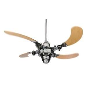  43 Air Shadow Ceiling Fan in Chrome Finish Chrome with 