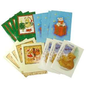  Club Pack of 768 Teddy Bear Christmas Holiday Cards 5.75 