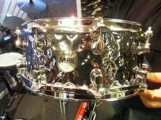 Mapex MPX Steel Hand Hammered Snare Drum, 14x5.5 inch   MPST455DH 