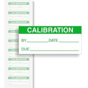  CALIBRATION Vinyl Label, 2.25 x 1