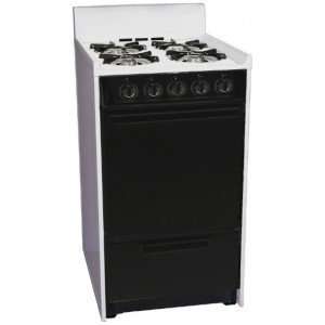  WNM110CHJ 20 Freestanding Gas Range Slim with White Top and Black 