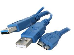    Cavalry CBUSB20002 20 USB 3.0 Y Cable   Standard A to 