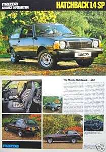 Mazda 323 Hatchback 1.4 SP 1978 79 Original UK Brochure  