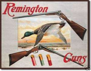 Remington Mallard Duck TIN SIGN hunting cabin den 1002  