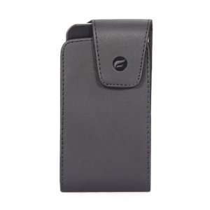  Premium Black Vertical Leather Side Pouch Cover Carrying Phone Case 