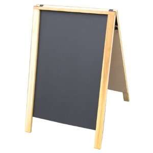 36 Hardwood Sidewalk Sandwich Board A frame Sign With Chalkboard 