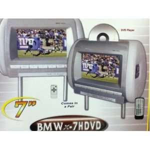  NITRO 7 CAR TFT HEADREST MONITOR WITH BUILT IN DVD PLAYER 