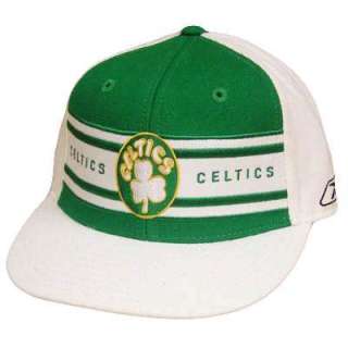 NBA BOSTON CELTICS FLAT BILL FITTED 7 GREEN HAT CAP  
