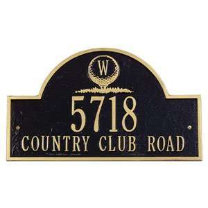  Monogrammed Golf Address Plaques