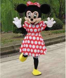 New Halloween Minnie Mouse Mascot Costume Adult Dress  