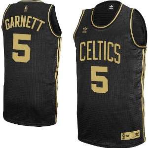  Kevin Garnett Boston Celtics #5 Adidas NBA Swingman Black 