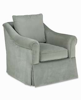 Lauren Ralph Lauren Living Room Chair, Carsen Velvet Sage   Chairs 