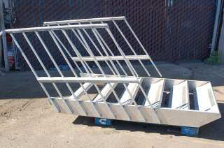 Step + 2 Rail Aluminum Ladder Semi Truck Flatbed Bobtail Box Trailer 