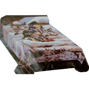    Queen Size Native American Korean Mink Blanket