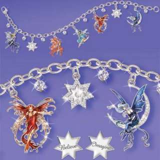 Spirited Fairies LE Amy Brown Collectors Charm Bracelet  