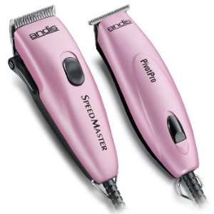  Andis Pink Pivot Motor Trimmer & Clipper Combo 23880 