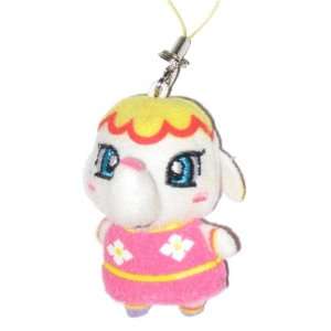  Animal Crossing Margie Plush Cell Phone Keychain Toys 