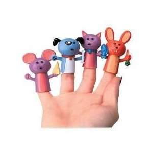  12 ANIMAL FINGER PUPPETS/Cat/DOG/BUNNY/MOUSE/Vinyl PARTY FAVORS 