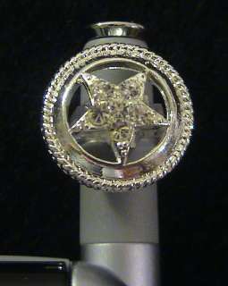 Cell Phone & PDA Charm Clear Round Cowboys Star Shield  