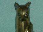 Vintage Art Deco ~ Brass ~ Cat Bookends  