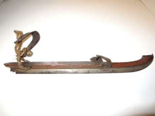 RARE 1800s Antique Dutch Wooden Ice Skate G. S. Ruiter  