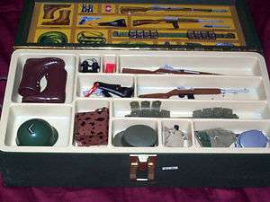   Vintage GI Joe G.I Footlocker wooden crate box army toy  