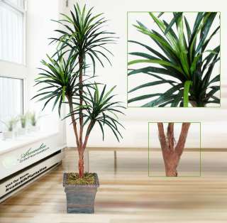 Yucca x3 Artificial Palm Tree Silk Plant _ New  