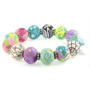   Bracelet   Large Bead Antique   Blossom * Viva Bead New Clay Artisan