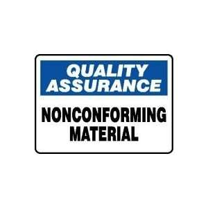  QUALITY ASSURANCE NONCONFORMING MATERIAL 10 x 14 Plastic 